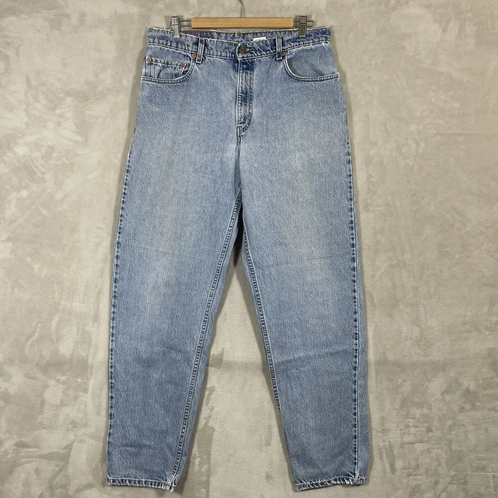Levis 560 Jeans 34x34 Mens 00s Blue Relaxed Comfort Fit Stonewash Tapered Denim